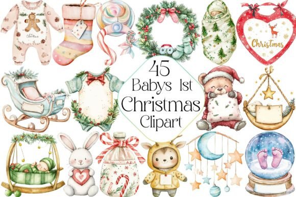 Babys 1st Christmas Clipart Sublimation: A Seller’s Review