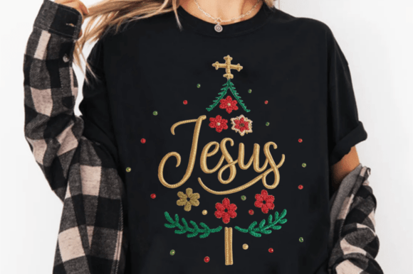 Christian Latch Yarn Jesus Christmas PNG: A Unique Illustration for Holiday Branding