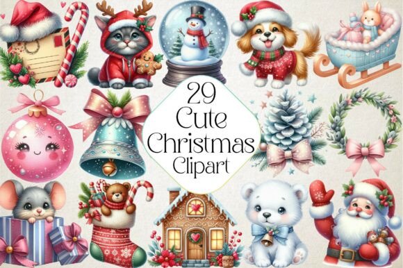 Cute Christmas Clipart Watercolor: A Seller’s Review of This Illustrations Asset