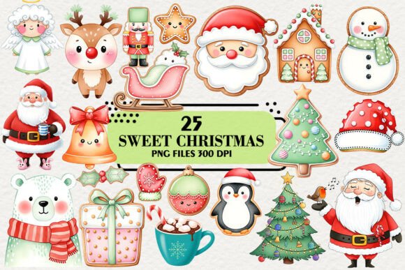 Cute Sweet Christmas Stickers Bundle Review: A Designer’s Take on Festive Illustrations