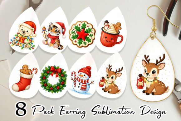 Happy Holidays Watercolor Christmas Illustrations for Real Craft Projects