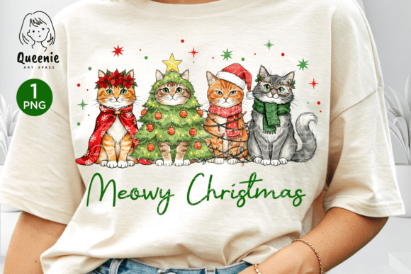 Meowy Christmas Tree Cat: A Delightful Embroidery Design for Holiday Projects