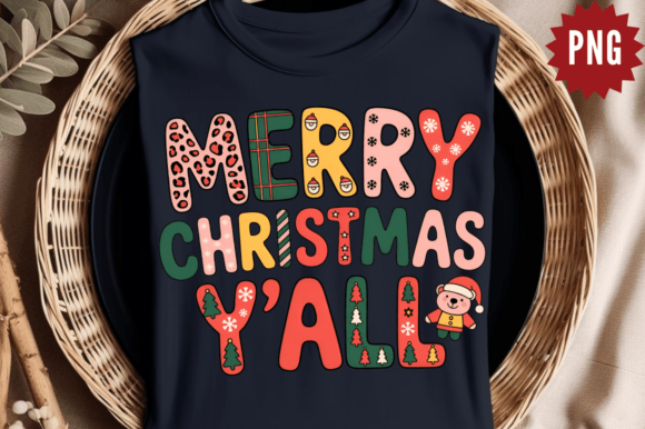 Merry Christmas Y all PNG, Christmas Sub Illustrations